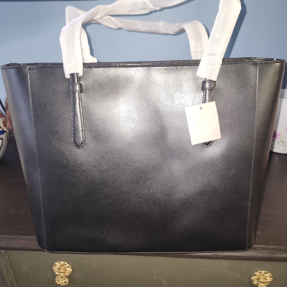 Kate Spade Black Leather Medium Tote - Picture 6 of 6